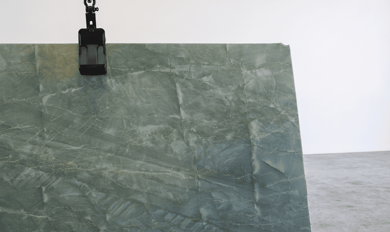 Emerald Green Quartzite slab detail