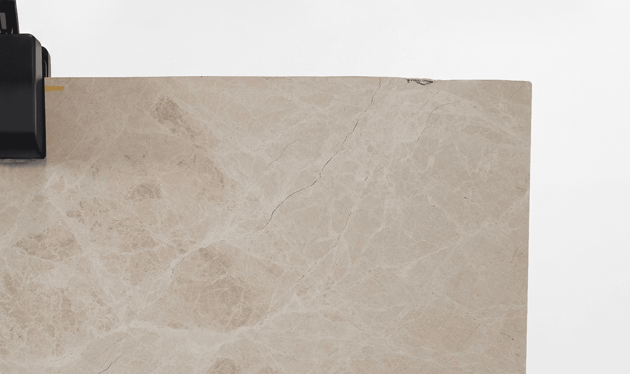French Vanilla Crema Marble slab detail