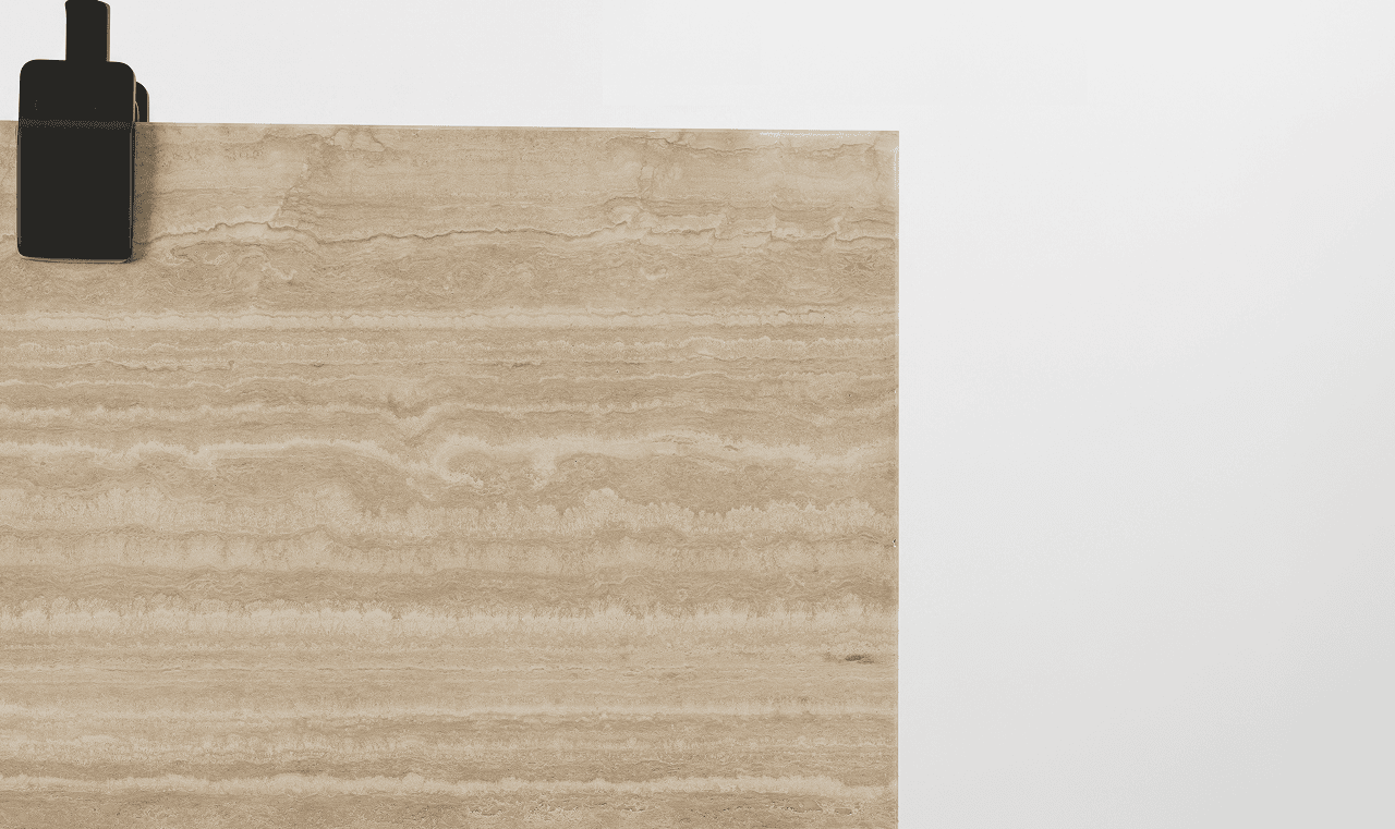 Vein Cut Travertine slab detail