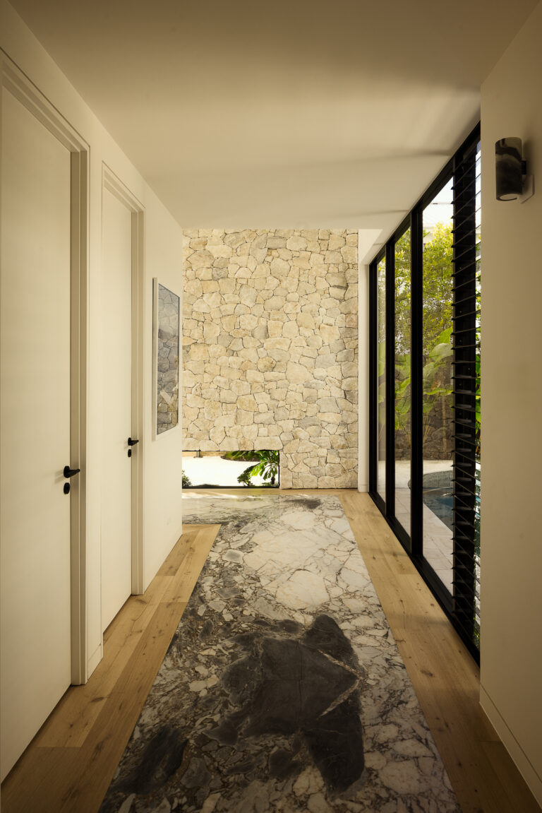 35 Yaringa Ave, Buddina – Calacatta Viola Marble, Elefanté Marble and Vein Cut Travertine interior, image 5 of 28
